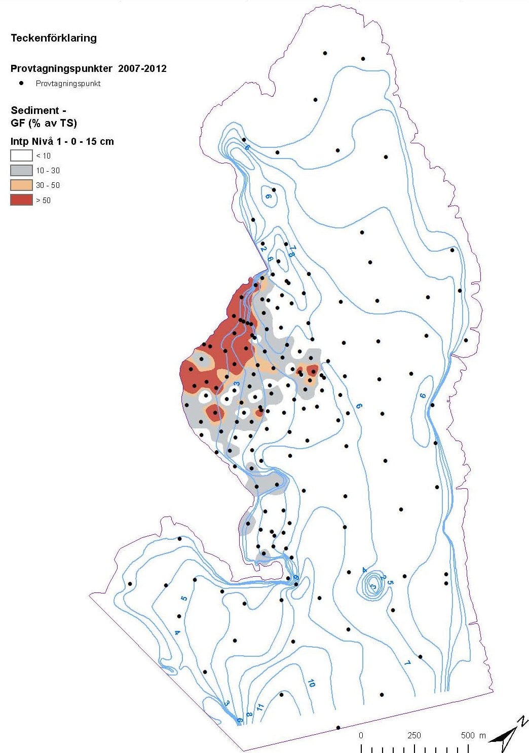 Bilaga 2 Sedimentkartering nivåkartor GF 1 4 Sida